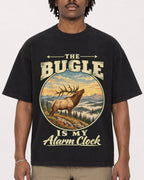 Mockup Boxy Heavyweight Tee Black male close-up 04
