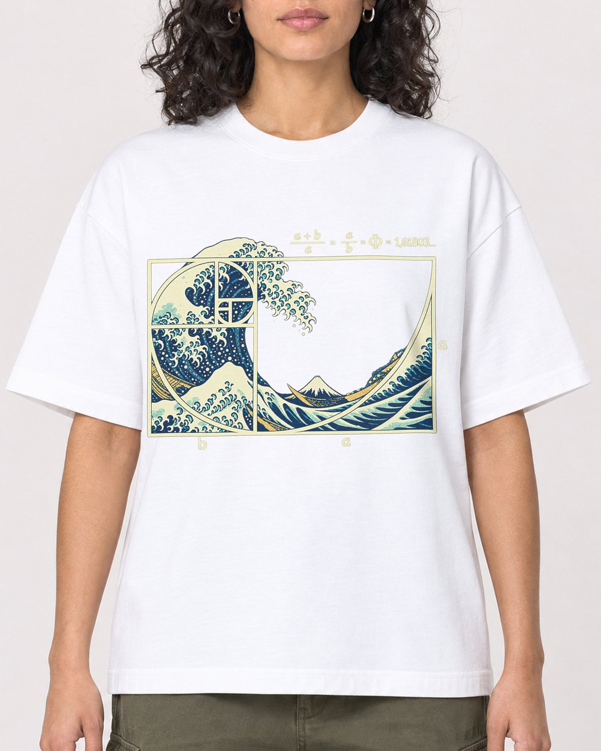 Mockup Boxy Heavyweight Tee White female close-up 27