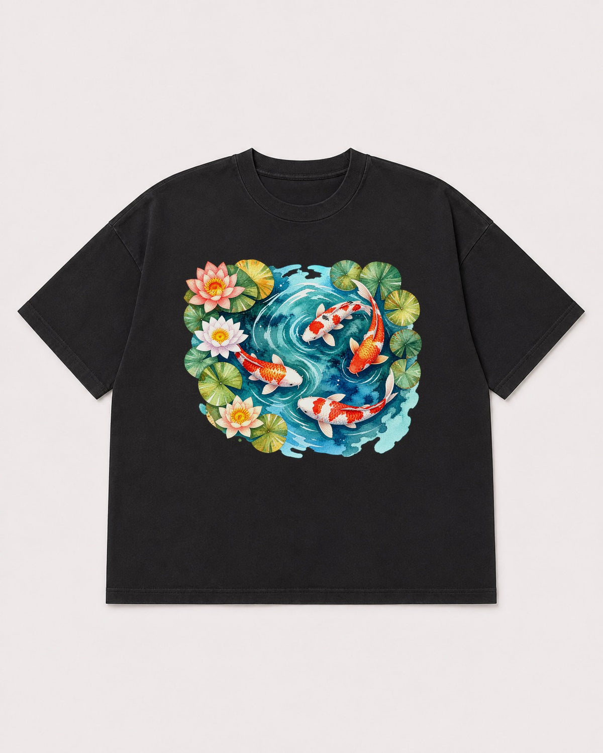 Mockup Boxy Heavyweight Tee Black product