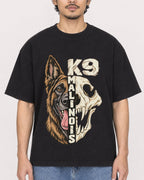 Mockup Boxy Heavyweight Tee Black male close-up 02