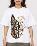 Mockup Boxy Heavyweight Tee White female close-up 02