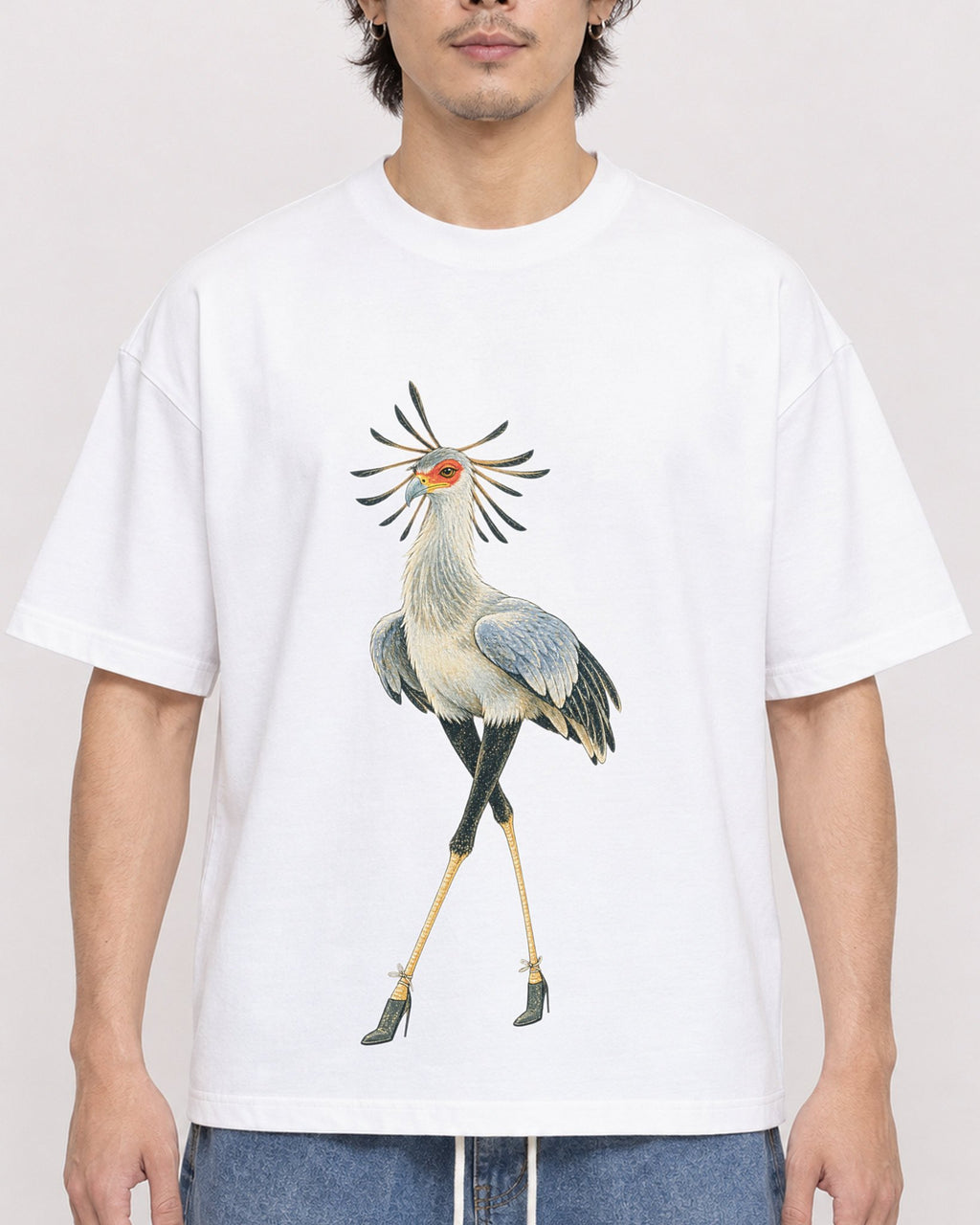 Mockup Boxy Heavyweight Tee White male close-up 03