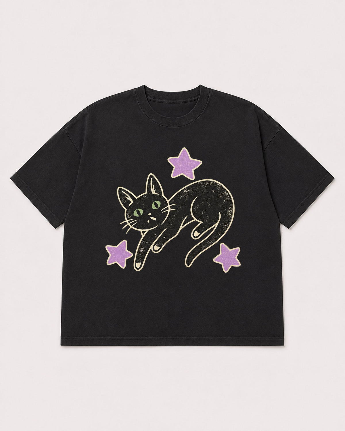 Mockup Boxy Heavyweight Tee Black product