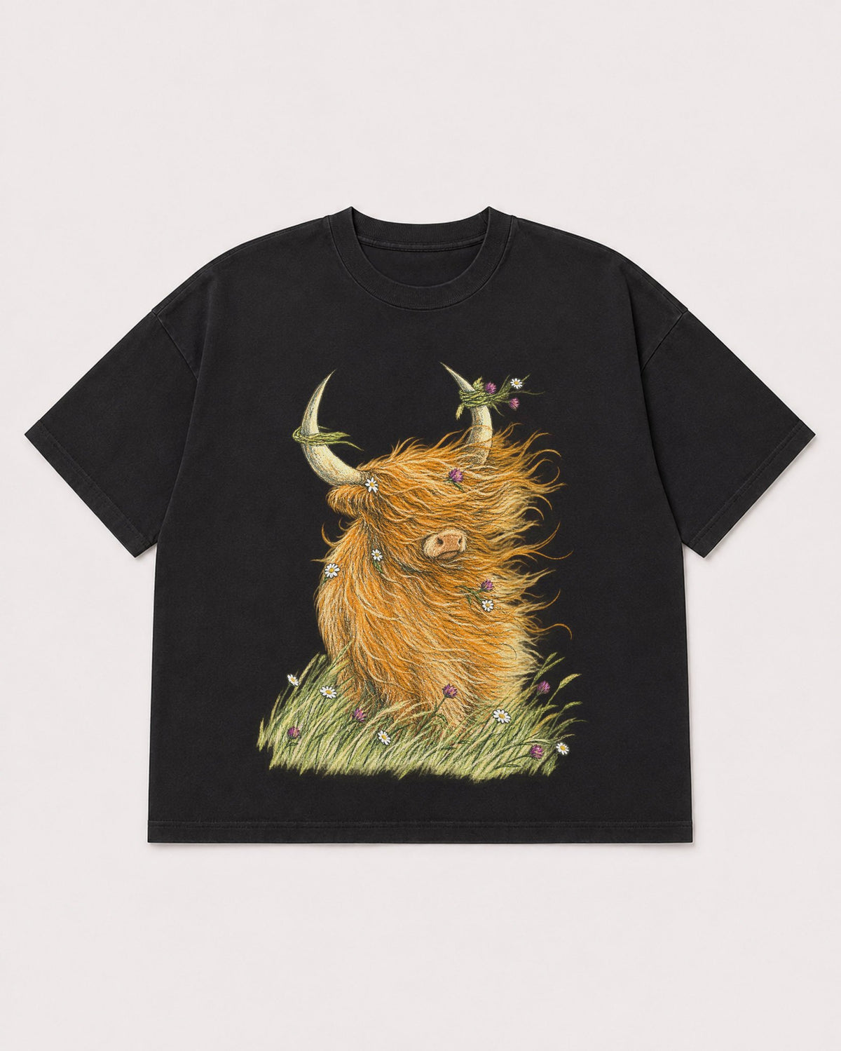Mockup Boxy Heavyweight Tee Black product