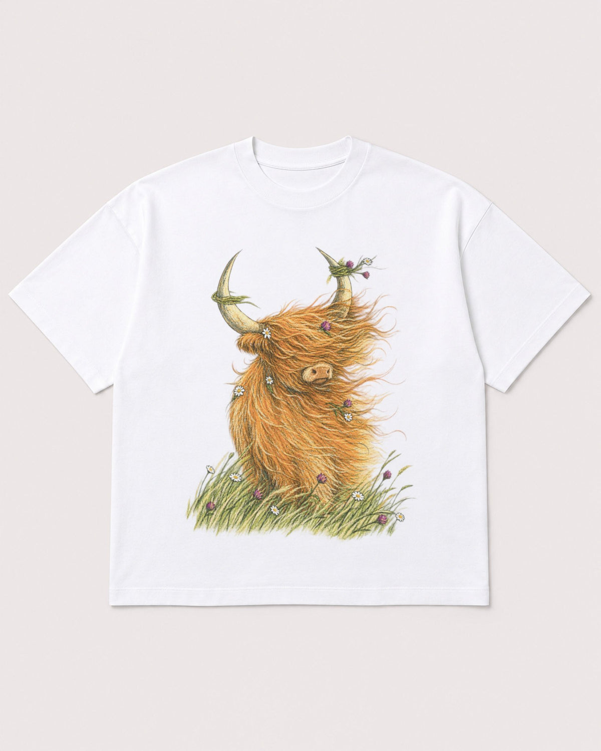 Mockup Boxy Heavyweight Tee White product