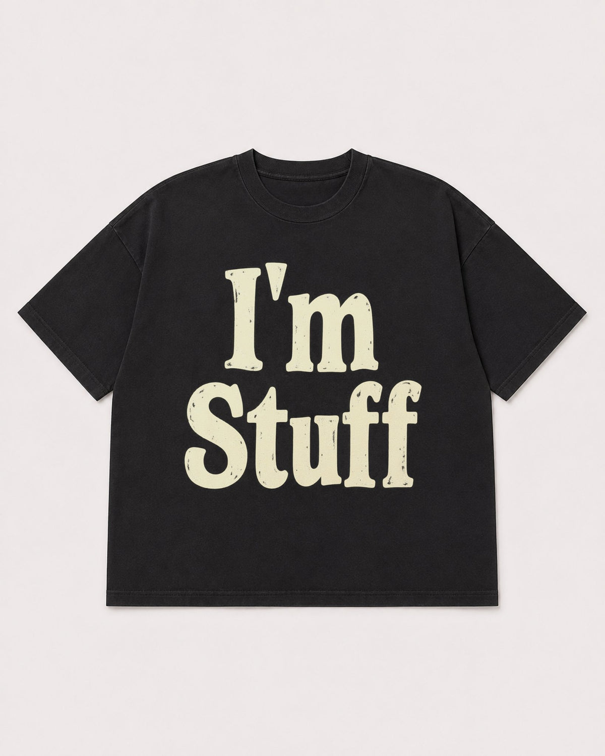 Mockup Boxy Heavyweight Tee Black product