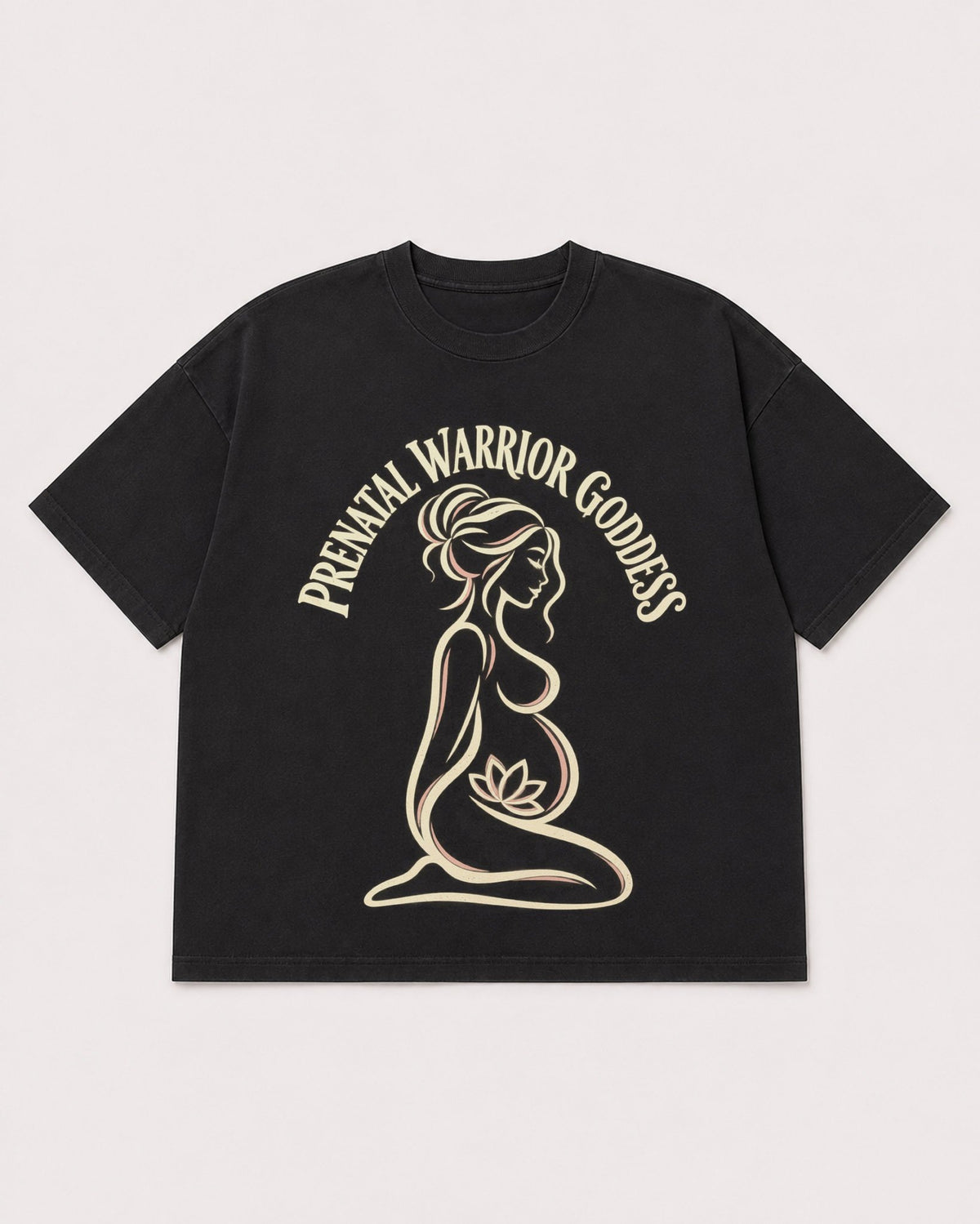 Mockup Boxy Heavyweight Tee Black product