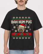 Mockup Boxy Heavyweight Tee Black male close-up 09