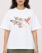 Mockup Boxy Heavyweight Tee White female close-up 02