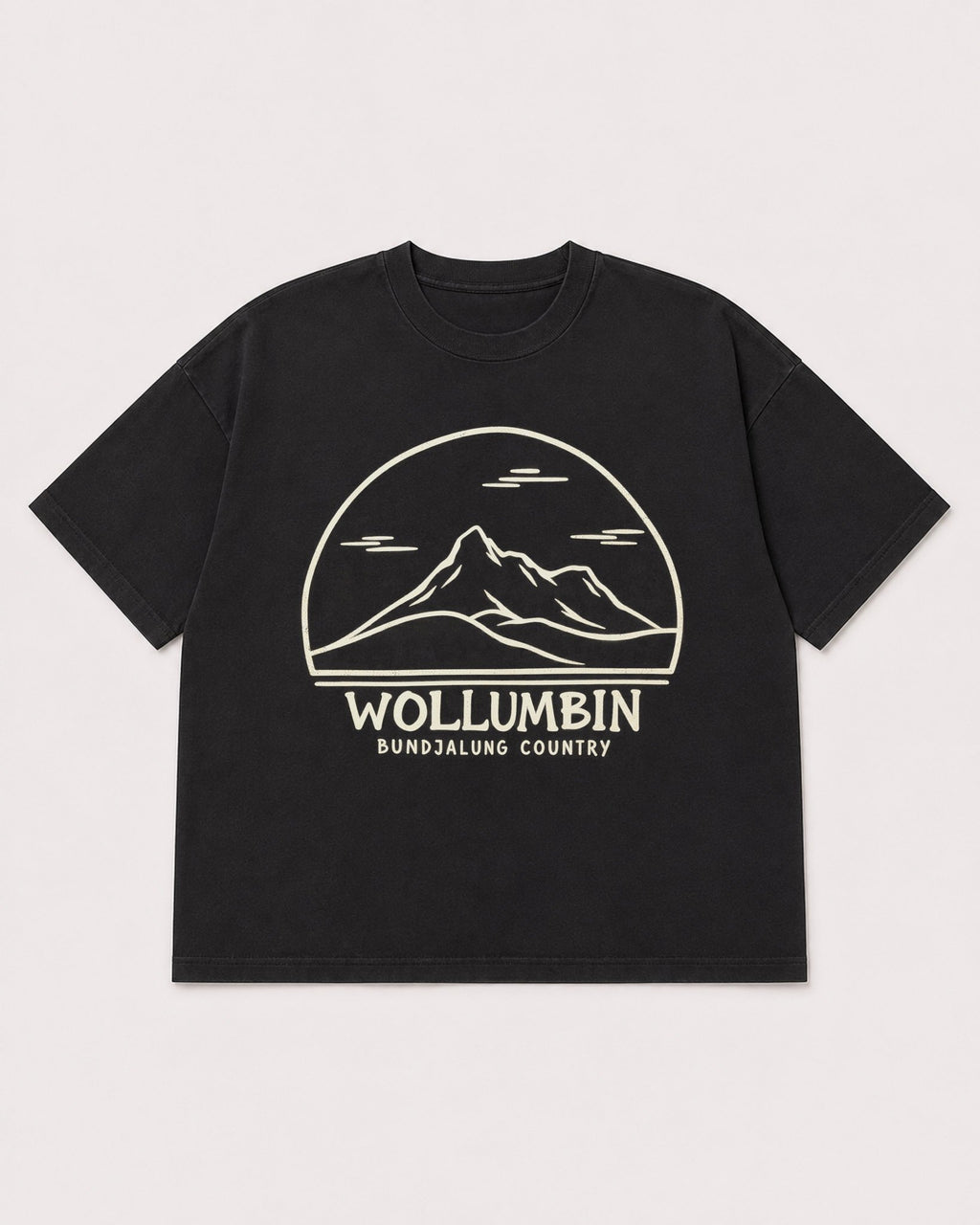Mockup Boxy Heavyweight Tee Black product