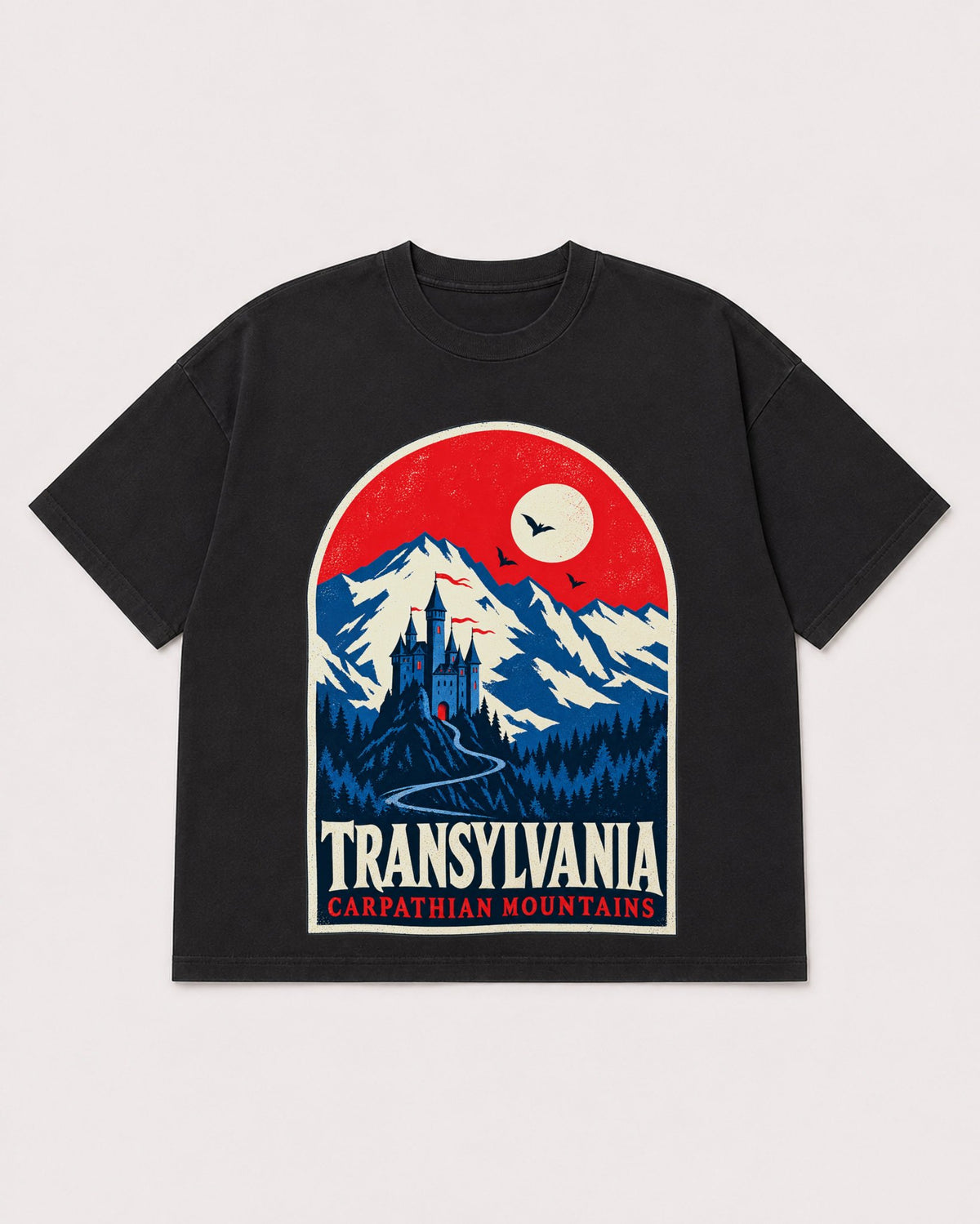 Mockup Boxy Heavyweight Tee Black product
