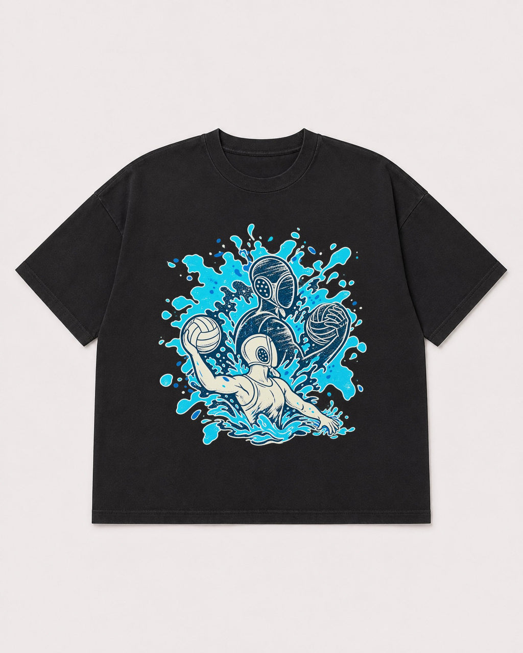 Mockup Boxy Heavyweight Tee Black product