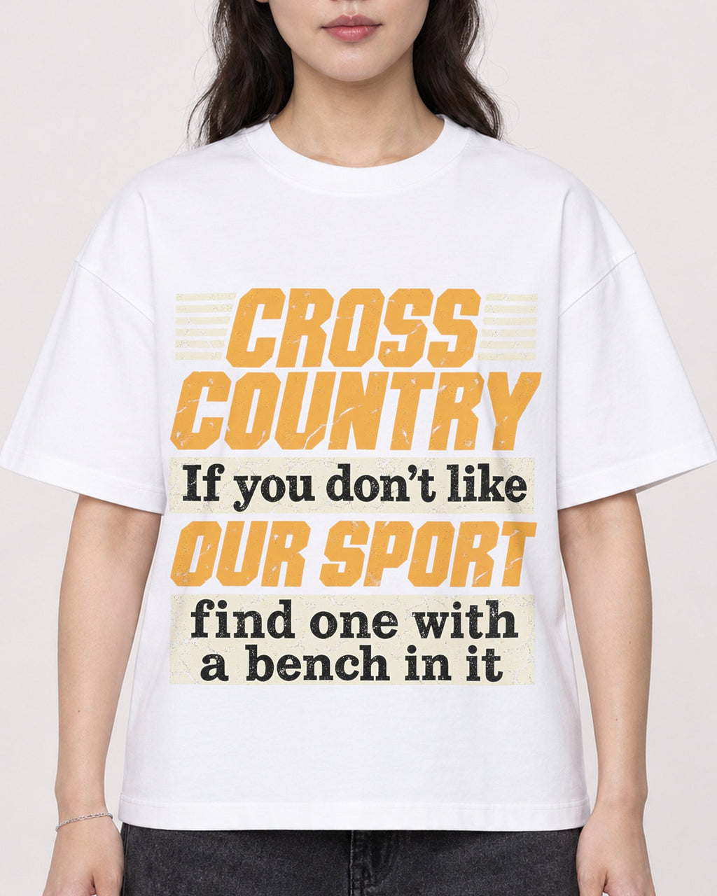 Mockup Boxy Heavyweight Tee White female close-up 03