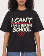 Mockup Boxy Heavyweight Tee Black female close-up 05