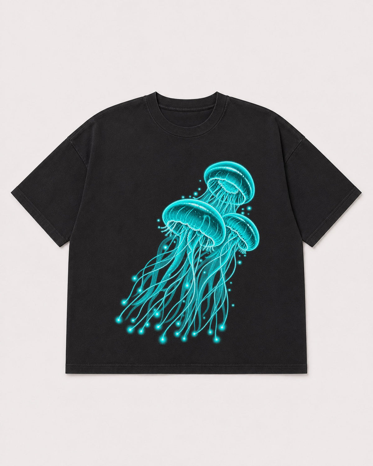 Mockup Boxy Heavyweight Tee Black product