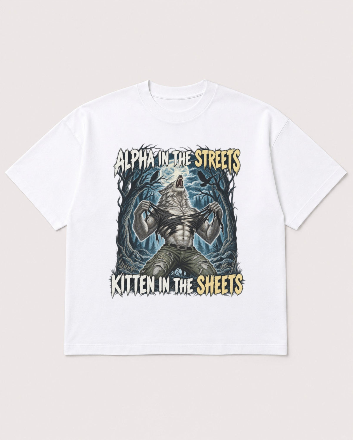 Mockup Boxy Heavyweight Tee White product