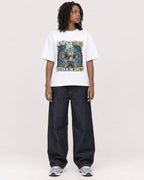 Mockup Boxy Heavyweight Tee White female full-body 24