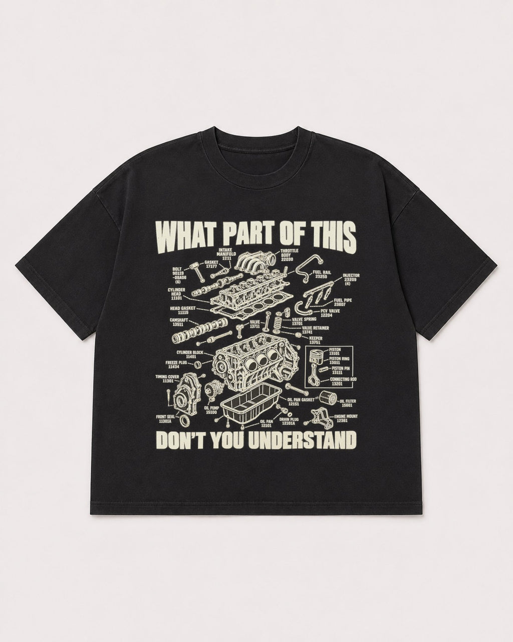 Mockup Boxy Heavyweight Tee Black product
