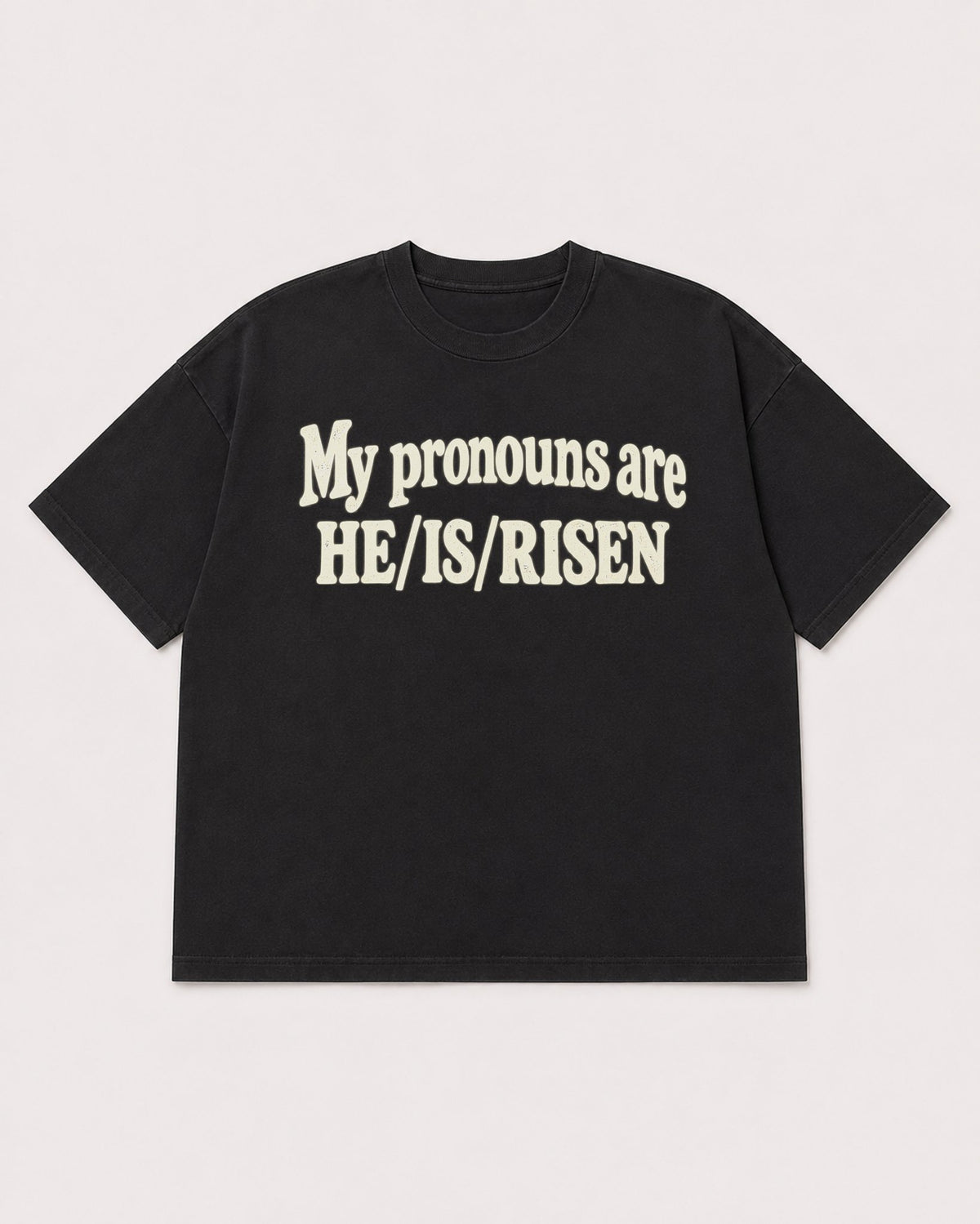 Mockup Boxy Heavyweight Tee Black product