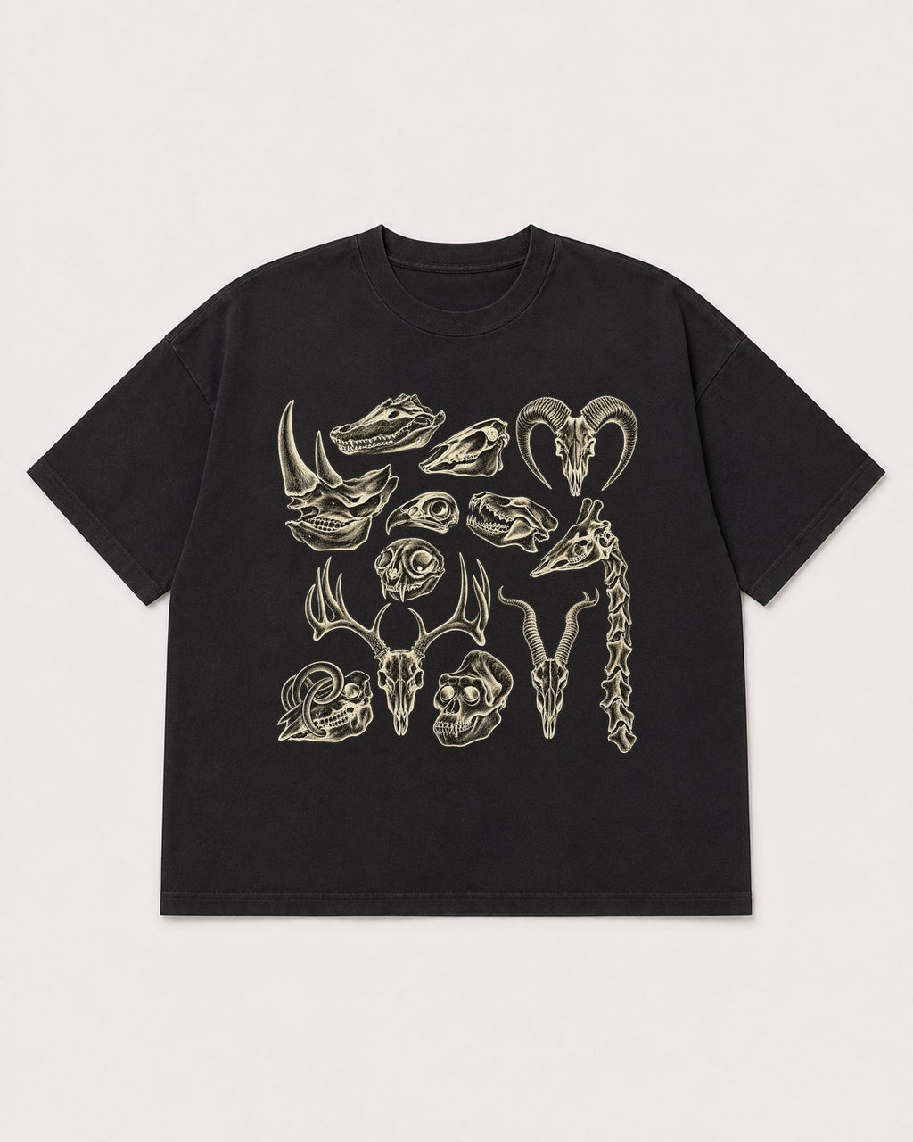 Mockup Boxy Heavyweight Tee Black product