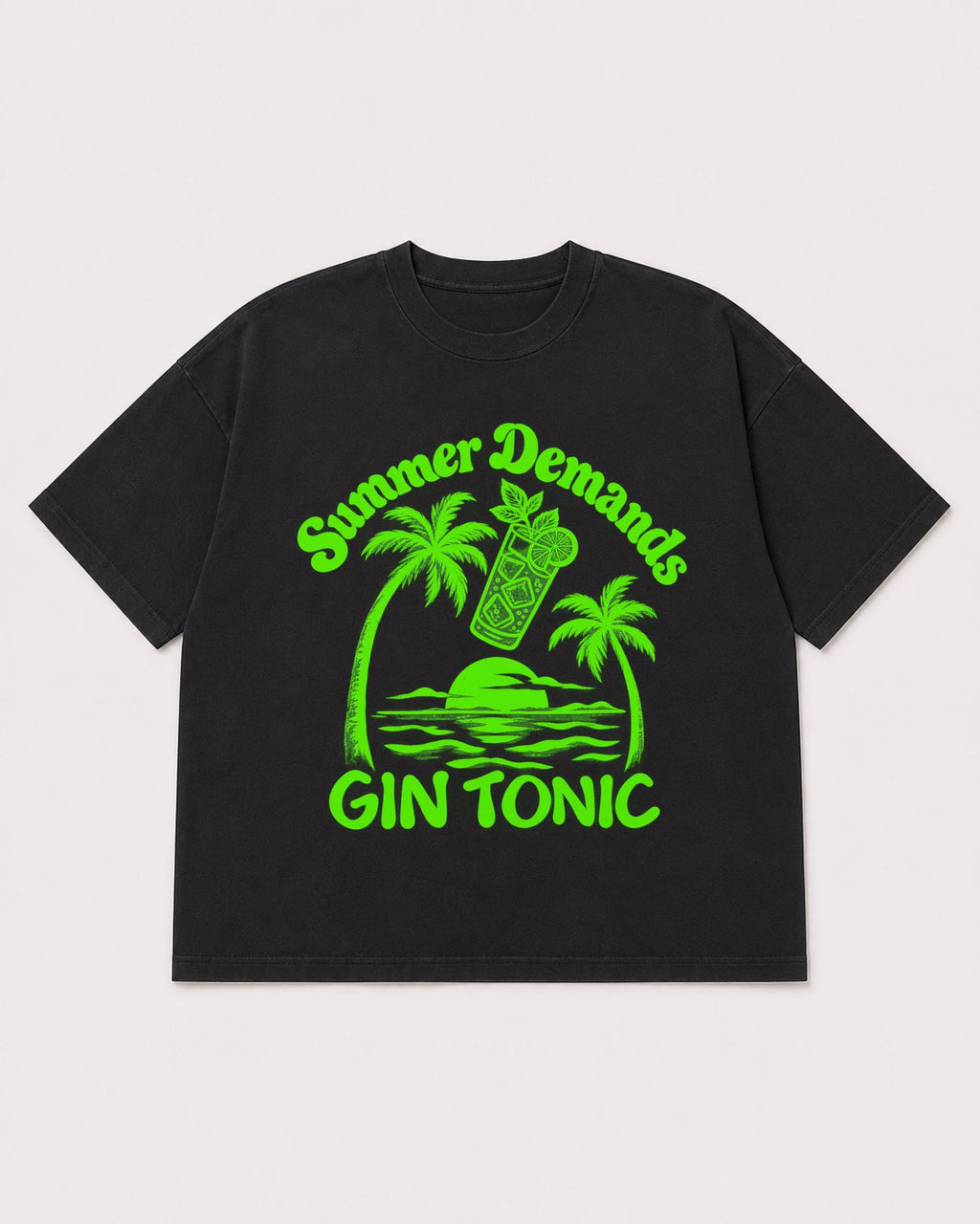 Mockup Boxy Heavyweight Tee Black product