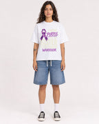 Mockup Boxy Heavyweight Tee White female full-body 06