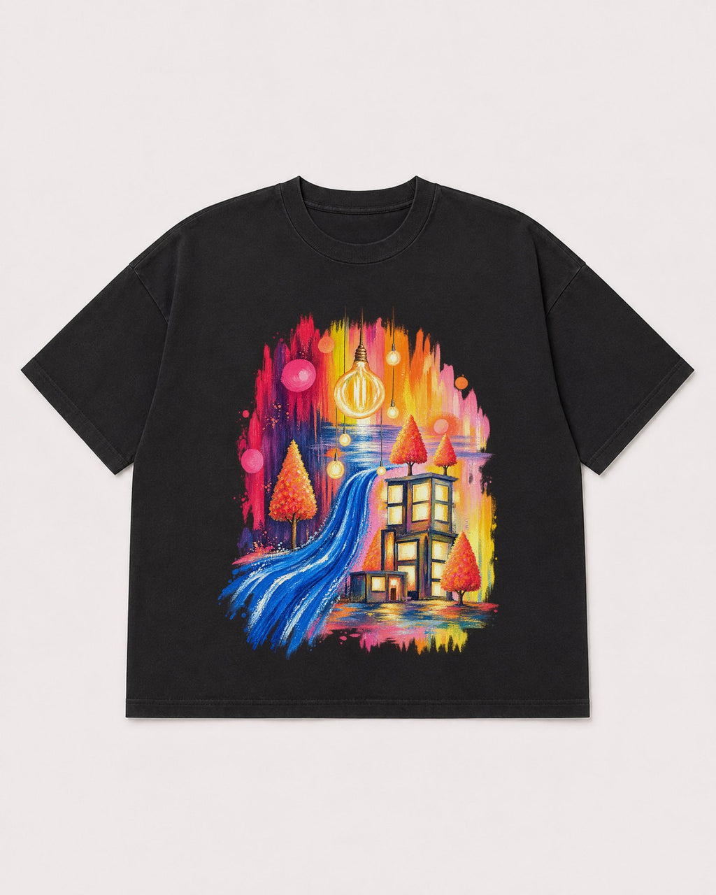Mockup Boxy Heavyweight Tee Black product