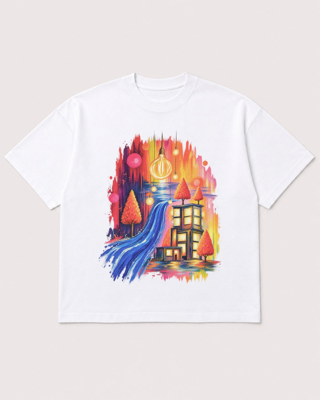 Mockup Boxy Heavyweight Tee White product