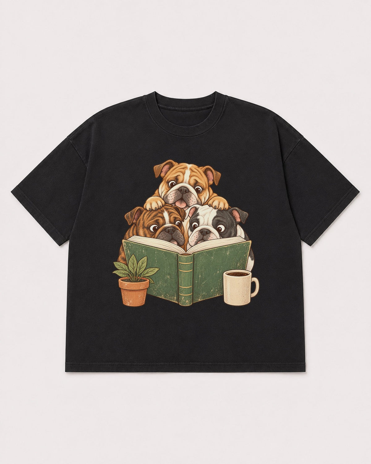 Mockup Boxy Heavyweight Tee Black product