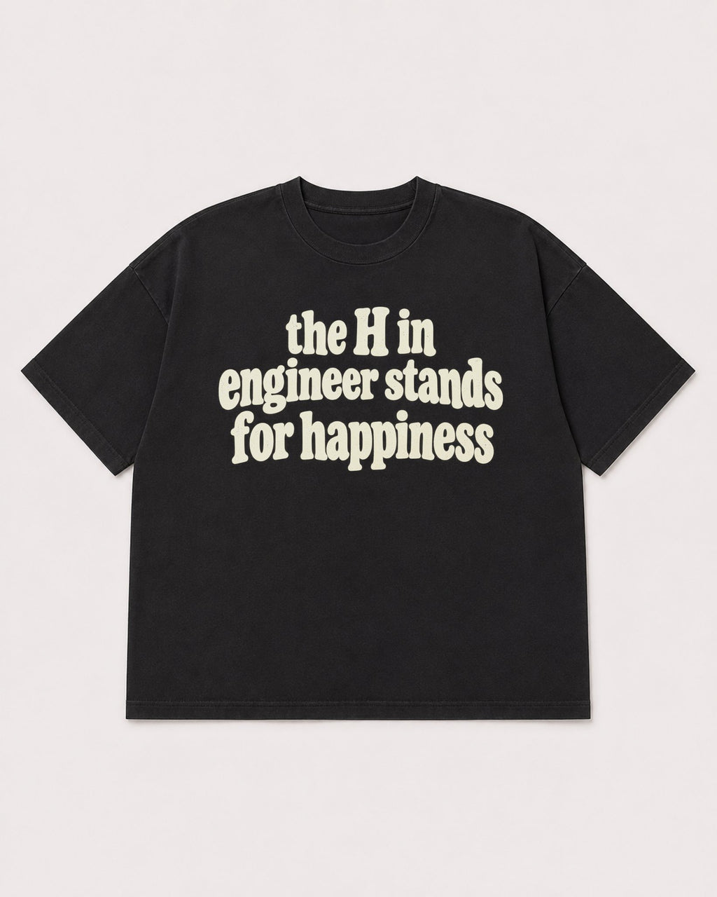 Mockup Boxy Heavyweight Tee Black product