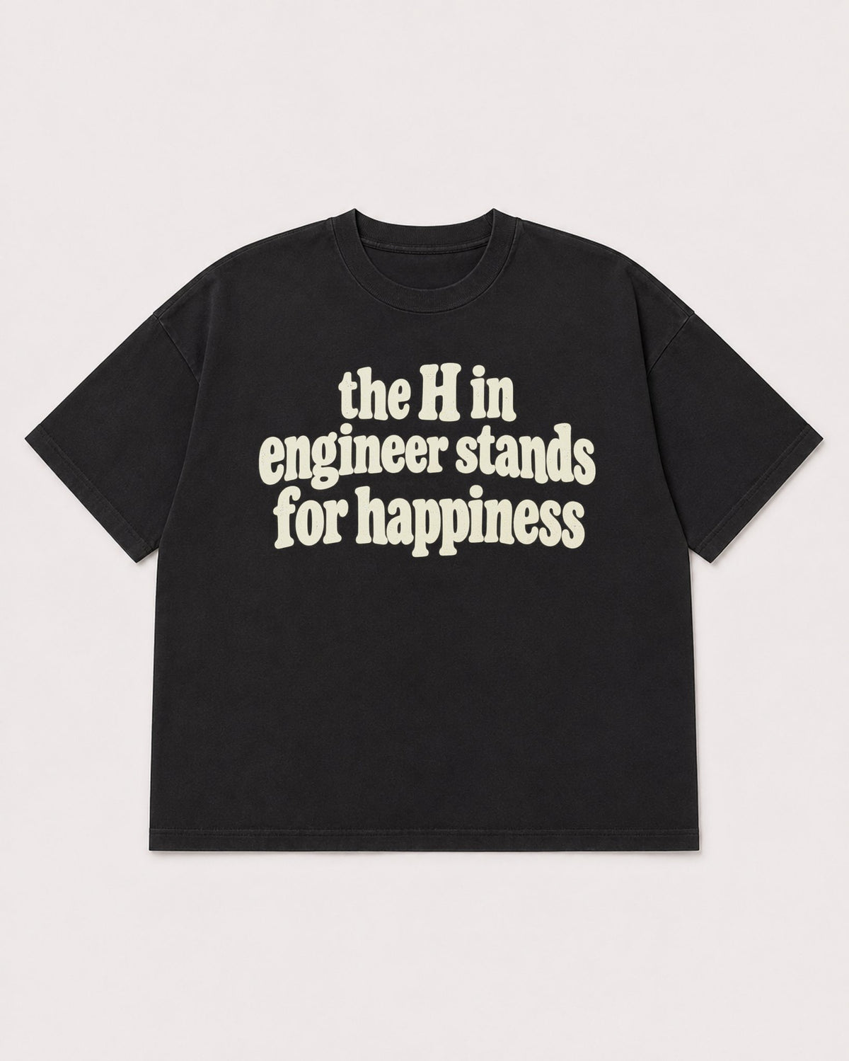 Mockup Boxy Heavyweight Tee Black product