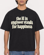 Mockup Boxy Heavyweight Tee Black male close-up 26
