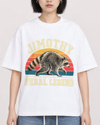 Mockup Boxy Heavyweight Tee White female close-up 11