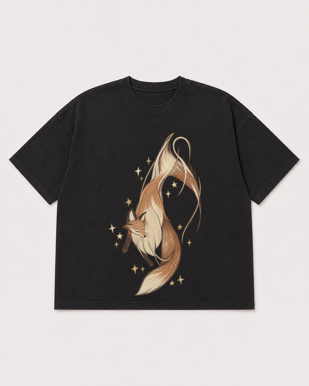 Mockup Boxy Heavyweight Tee Black product