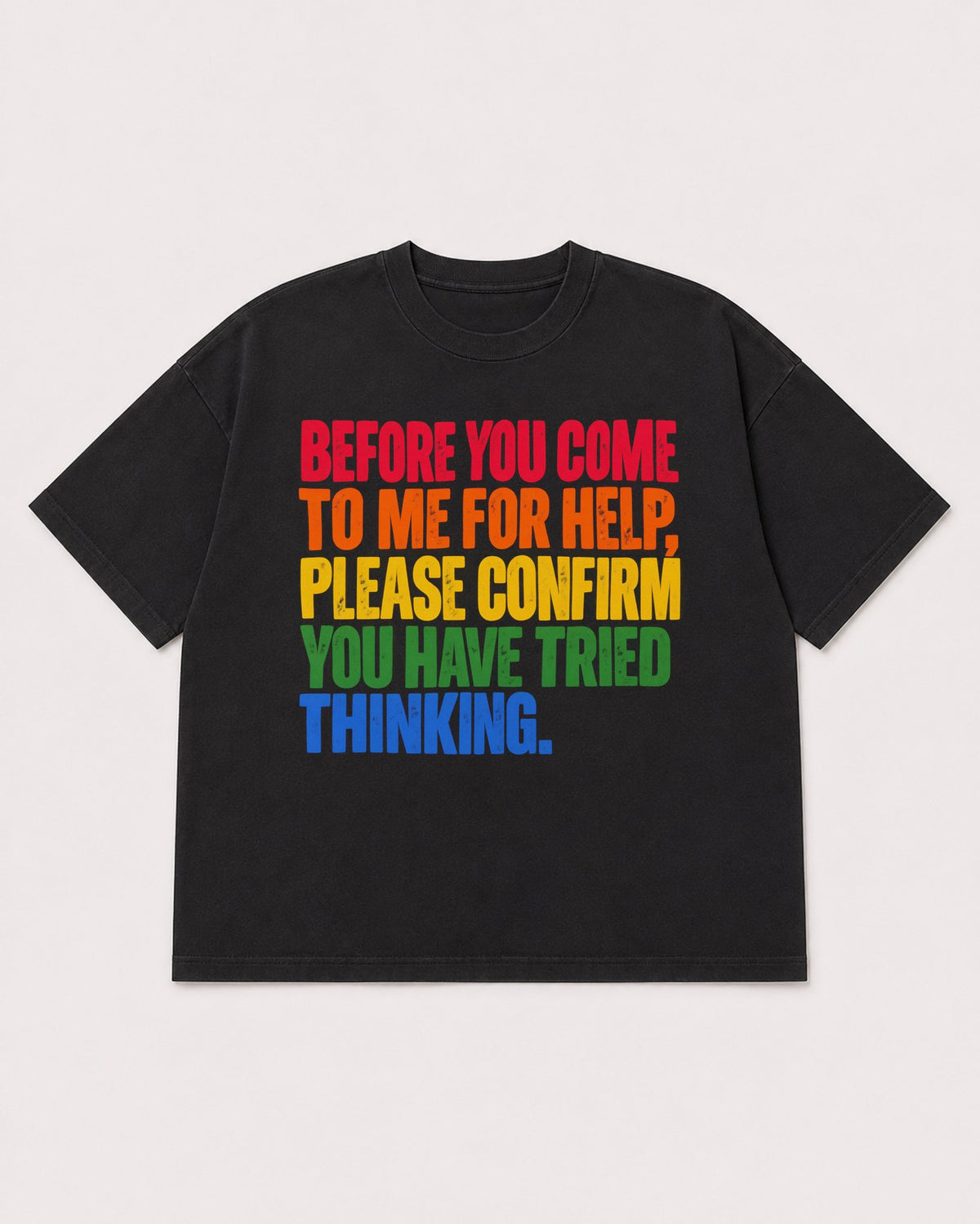 Mockup Boxy Heavyweight Tee Black product