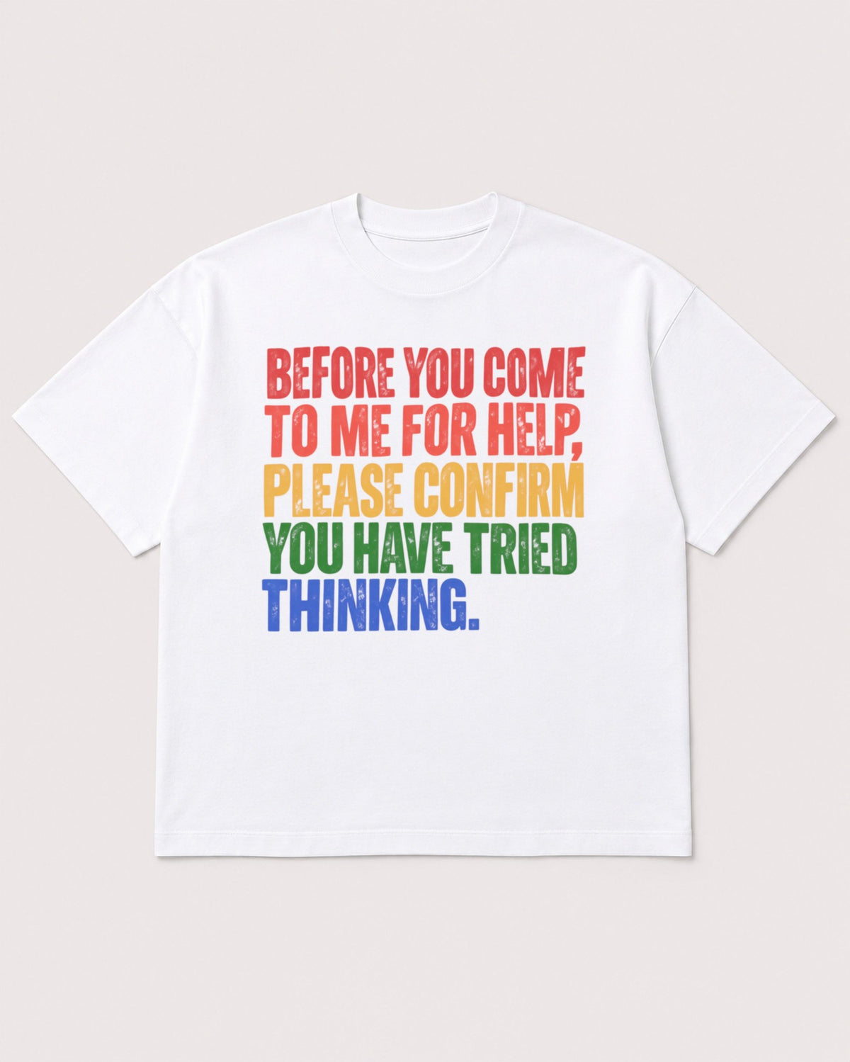 Mockup Boxy Heavyweight Tee White product