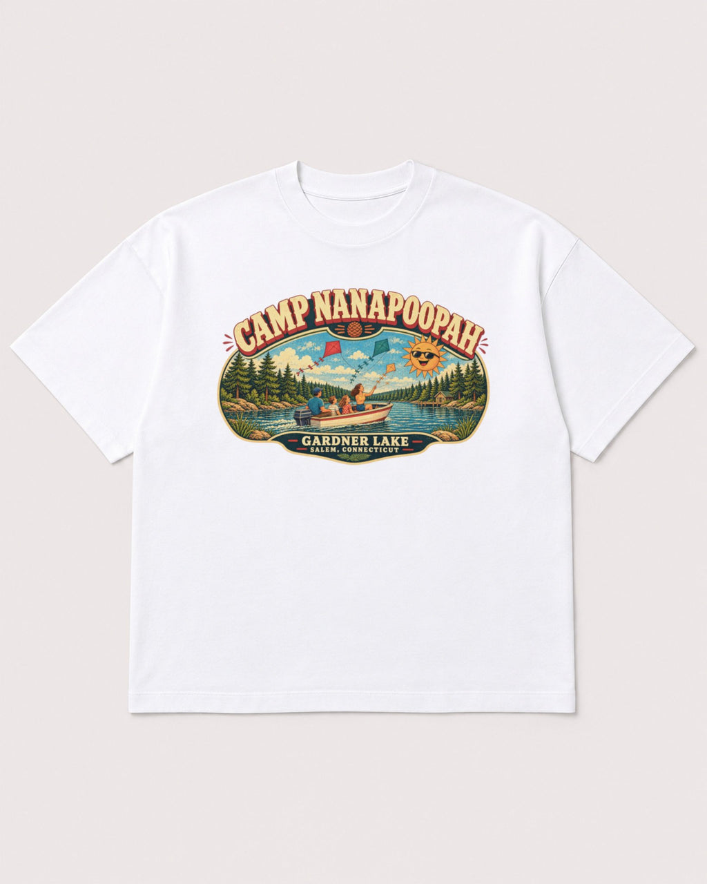 Mockup Boxy Heavyweight Tee White product