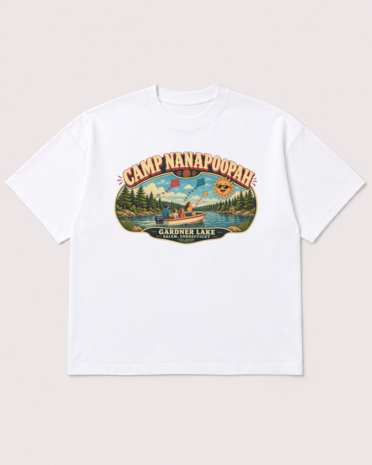 Mockup Boxy Heavyweight Tee White product