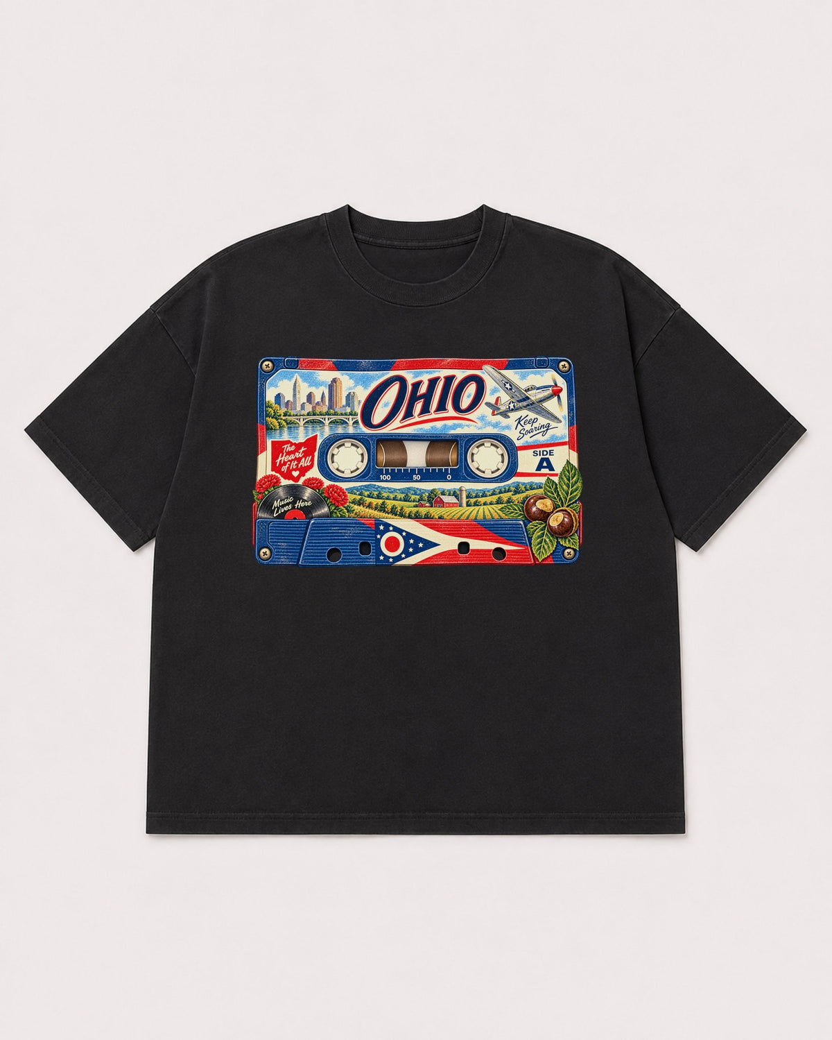 Mockup Boxy Heavyweight Tee Black product