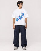 Mockup Boxy Heavyweight Tee White male full-body 06