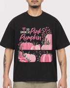 Mockup Boxy Heavyweight Tee Black male close-up 12