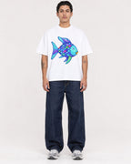Mockup Boxy Heavyweight Tee White male full-body 36