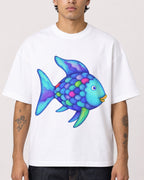 Mockup Boxy Heavyweight Tee White male close-up 36