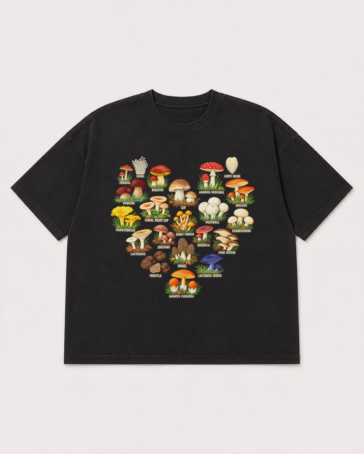 Mockup Boxy Heavyweight Tee Black product