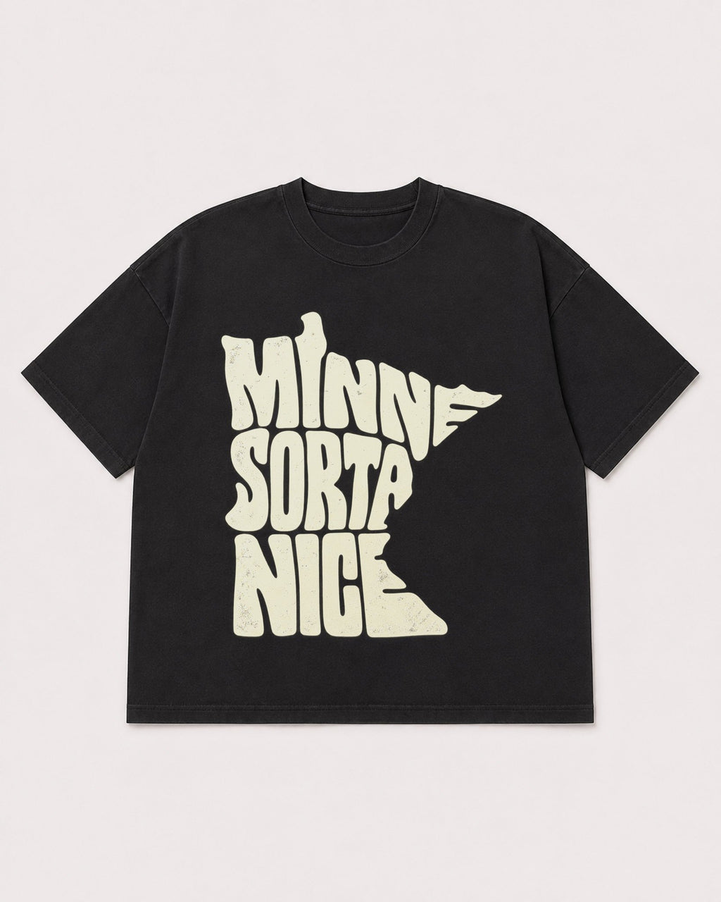 Mockup Boxy Heavyweight Tee Black product