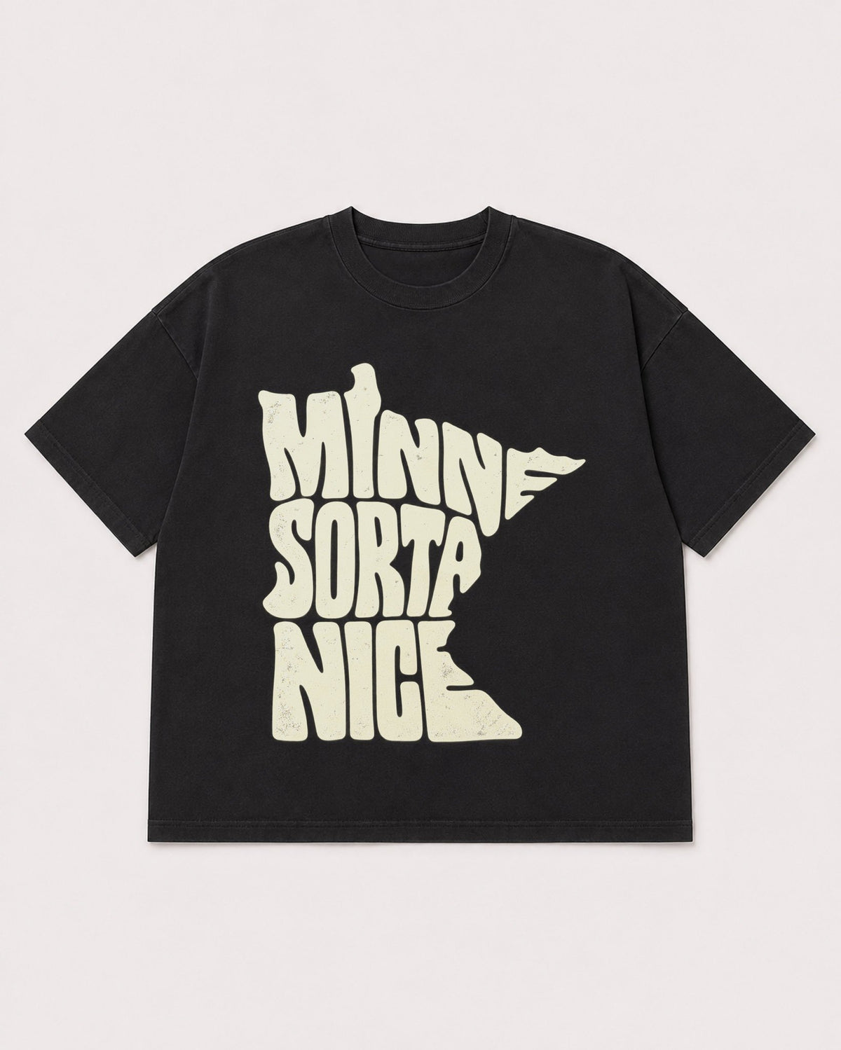 Mockup Boxy Heavyweight Tee Black product