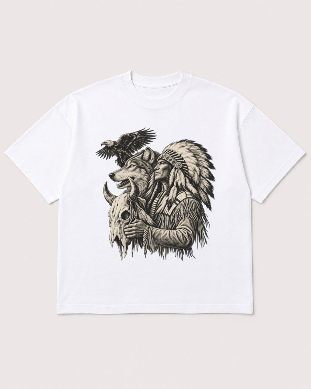 Mockup Boxy Heavyweight Tee White product
