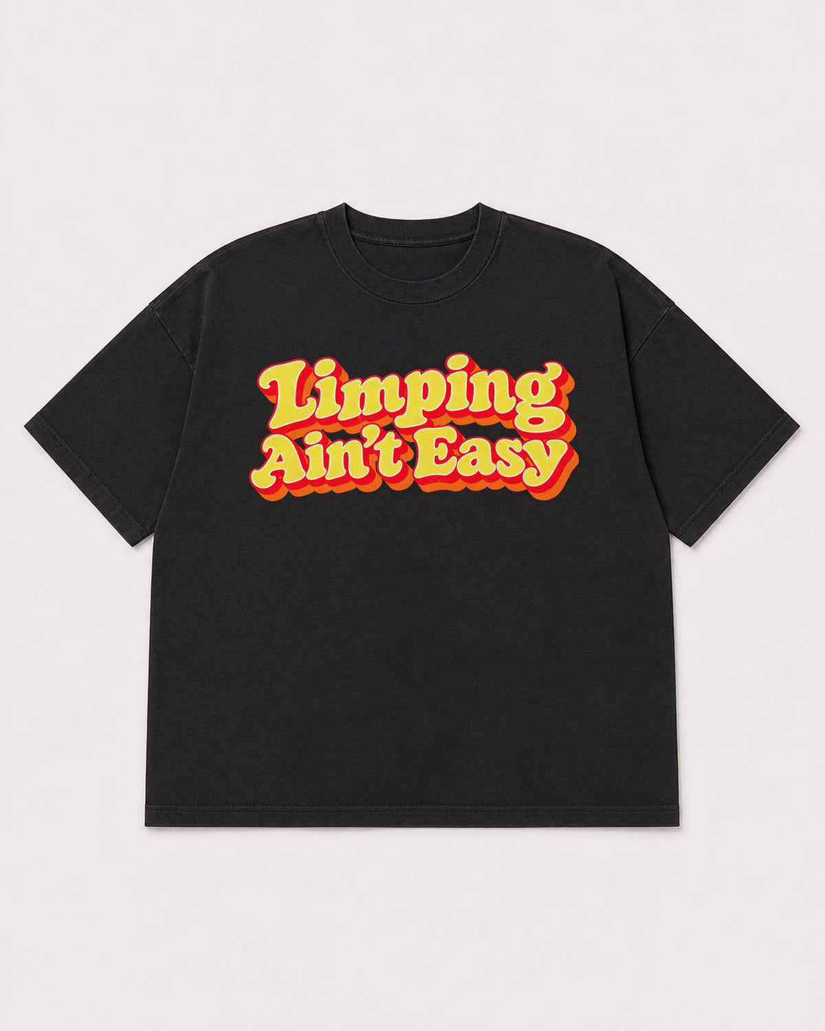Mockup Boxy Heavyweight Tee Black product