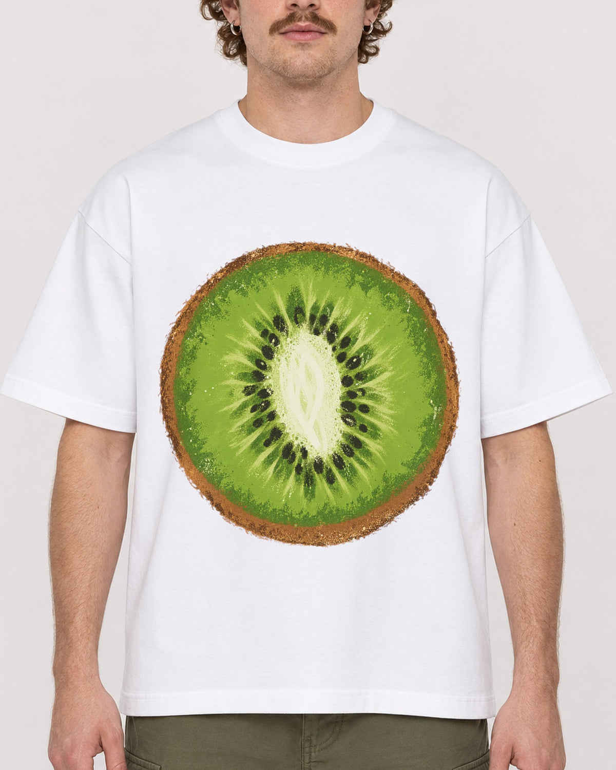 Mockup Boxy Heavyweight Tee White male close-up 09