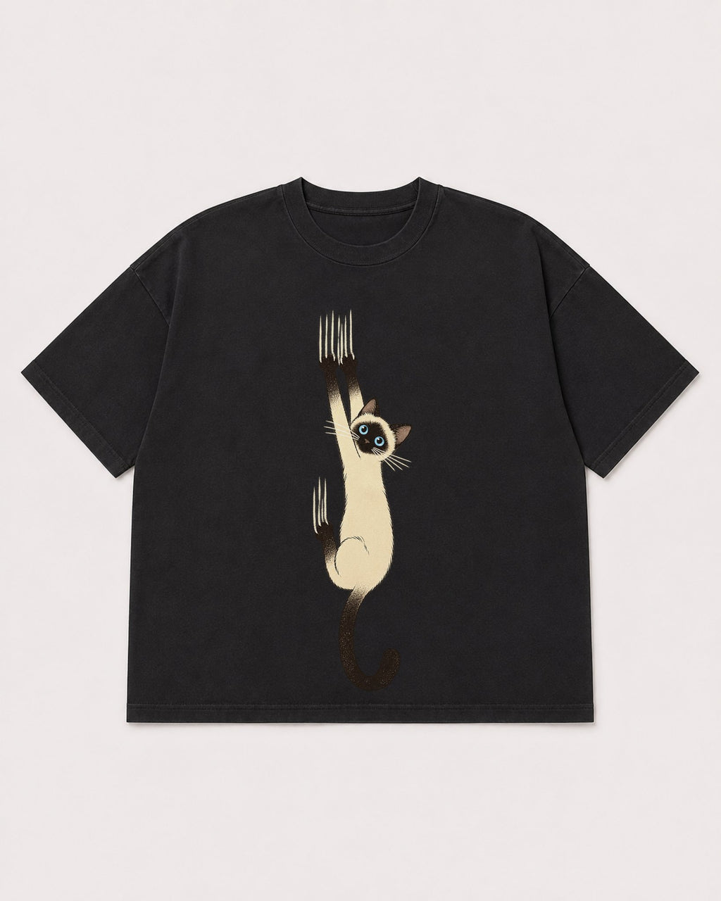 Mockup Boxy Heavyweight Tee Black product